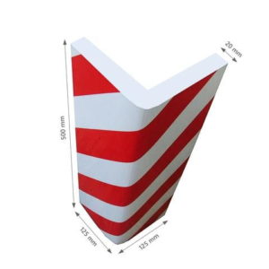 Αφρώδες προστατευτικό για γωνίες και τοίχους σε κόκκινο - λευκό χρώμα RW-5025C