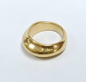 Kostibas 2513-329X, Δαχτυλίδι, Ατσάλι, Χρυσό