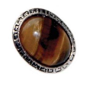Kostibas 2514-102B, Με πέτρα, Μεταλλικό, Καφέ