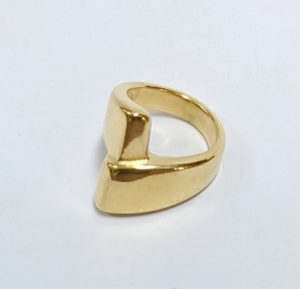 Kostibas 2513-337X, Δαχτυλίδι, Ατσάλι, Χρυσό