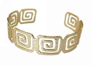 Βραχιόλι, Kostibas 1512-676X, Αρχαιοελληνικό, Μεταλλικό, Χρυσό