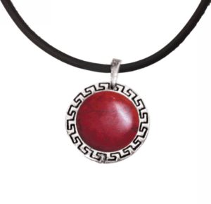 Kostibas 1114-108E, Με πέτρα, Μεταλλικό, Κόκκινο