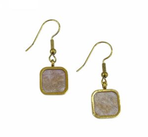 Kostibas 3013-953X5, Σκουλαρίκια, Ατσάλι, Χρυσό με πολύχρωμη πέτρα