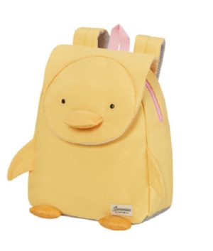 Samsonite 132076-8735 Happy Sammies Backpack Duck, Σχολική Τσάντα, Ύφασμα, Κίτρινο