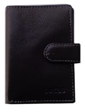 Luxus LX 8302, Καρτοθήκη, Δέρμα, Μαύρο
