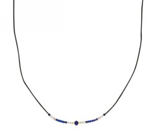 Kostibas 1013-601XB, Ατσάλι, Χάντρες, Μπλε