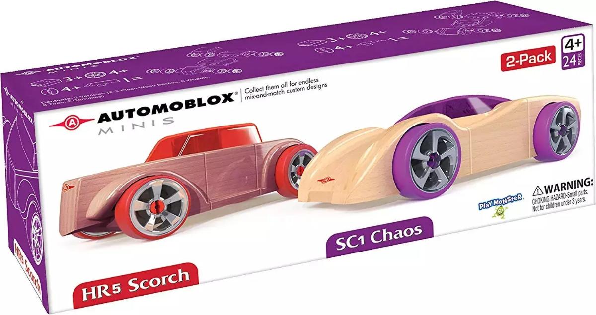 Ξύλινα Αυτοκίνητα Mini SC1 Chaos & HR5 Scorch Automoblox 3800146223243
