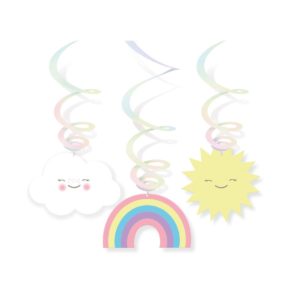 Κρεμαστά Διακοσμητικά Rainbow & Cloud /6 τεμ M9904315