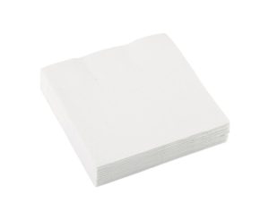 Χαρτοπετσέτες γλυκού 25εκ Λευκό Δίφυλλες / 25 τεμ M5022008