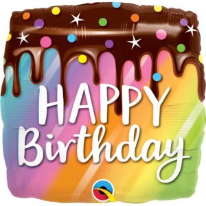 Μπαλόνι Φοιλ 18 Birthday Rainbow Drip Cake 45εκ. 010485