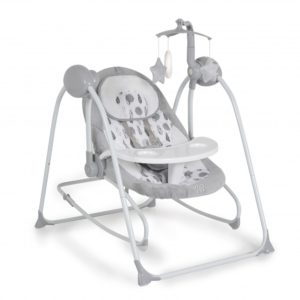 Ηλεκτρικό Relax Μωρού Κούνια Rhea Grey με Μουσική 2 σε 1 για Παιδί έως 9kg Cangaroo 3800146248857
