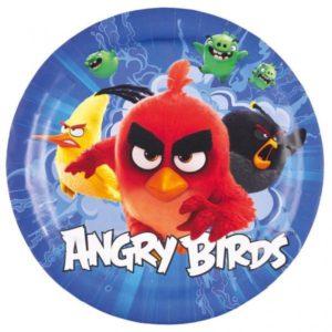 Πιάτα χάρτινα φαγητού 23εκ Angry Birds Movie /8 τεμ M9900927