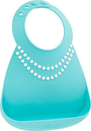 Σαλιάρα Σιλικόνης Make My Day Tiffany Blue Pearls Munchkin 70100