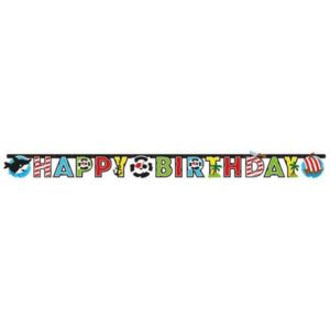 Γιρλάντα χάρτινη Happy Birthday Pirate 1,8μ M9902126