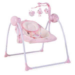 Ρηλάξ & Κούνια Ηλεκτρική Baby Swing Plus Pink Cangaroo 3800146247119