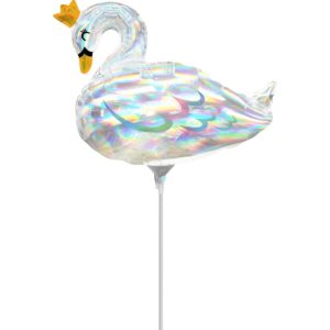 Μπαλόνι Φοιλ Μίνι 14 Iridescent Swan Κύκνος A4124502