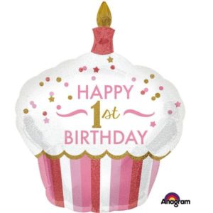 Μπαλόνι Φοιλ Σχήμα 1st Birthday Cupcake Girl A3452201