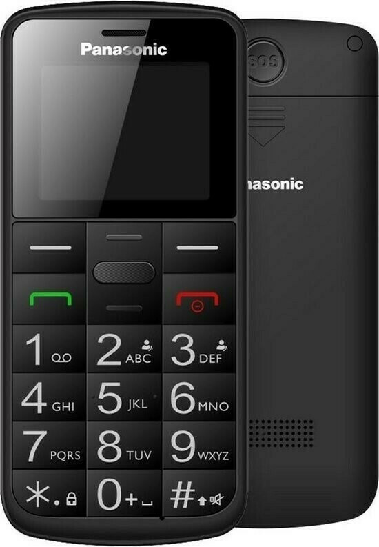 Panasonic KX-TU110 Dual SIM Κινητό με Κουμπιά για Ηλικιωμένους Μαύρο