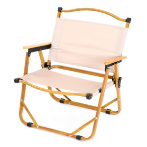 Καρέκλα Παραλίας ArteLibre ISLAMORADA Μπεζ/Χρυσό Μέταλλο/Ύφασμα 41x53x79cm 1τεμ