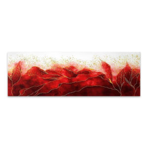 Πίνακας σε καμβά Red Passion Megapap ψηφιακής εκτύπωσης 120x40x3εκ. 1τεμ