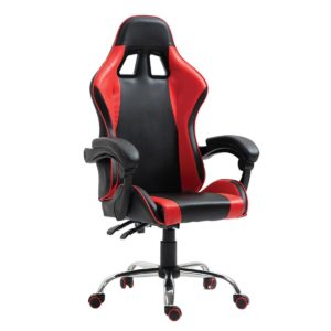 Καρέκλα Γραφείου ArteLibre Gaming BRAY Κόκκινο/Μαύρο PVC 67x50x120-127cm 1τεμ