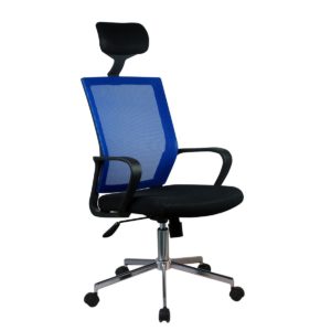 Καρέκλα Γραφείου ArteLibre ΦΟΙΒΗ Μπλε/Μαύρο Mesh 58x59x116-124.5cm 1τεμ