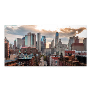 Πίνακας σε καμβά New York Manhattan Megapap ψηφιακής εκτύπωσης 140x70x3εκ. 1τεμ