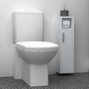 Στήλη μπάνιου μελαμίνης Murray Megapap χρώμα λευκό 16x14x70εκ. 1τεμ