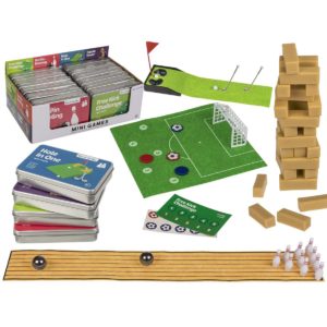 Μίνι Επιτραπέζιο Παιχνίδι Σε Μεταλλικό Κουτί 12x8cm Σε 4 Είδη 1τεμ