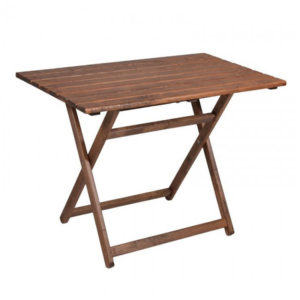 Τραπέζι Retto pakoworld μασίφ ξύλο οξιάς καρυδί εμποτισμού 100x60x71εκ 1τεμ