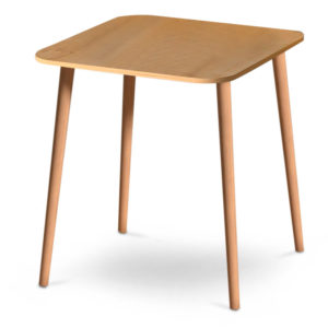 Τραπέζι Kare Megapap από μελαμίνη χρώμα oak 90x90x72εκ. 1τεμ