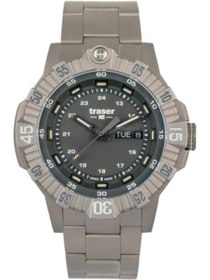 Traser H3 110666 Tactical Grey Titan Mens Watch 46mm 20ATM