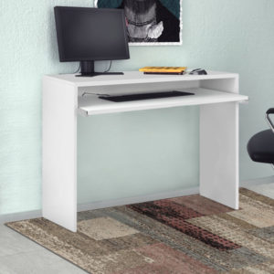 Γραφείο υπολογιστή μελαμίνης Nicolo Megapap χρώμα λευκό 90x46x79εκ. 1τεμ