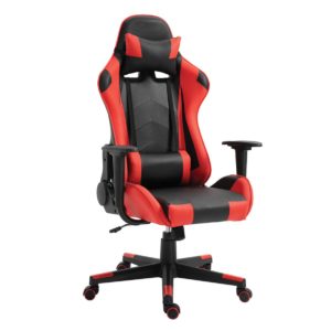 Καρέκλα Γραφείου ArteLibre Gaming NAVAN Κόκκινο/Μαύρο PVC 68x53x122-131cm 1τεμ