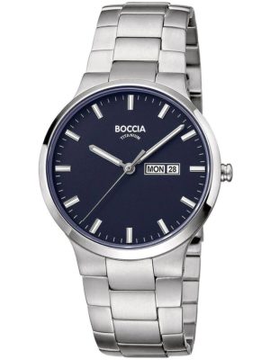Boccia 3649-02 Men`s Watch Titanium 39mm 5ATM
