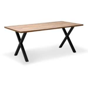 Τραπέζι Jeremy Megapap Mdf - μεταλλικό χρώμα ακακίας 160x80x75εκ. 1τεμ