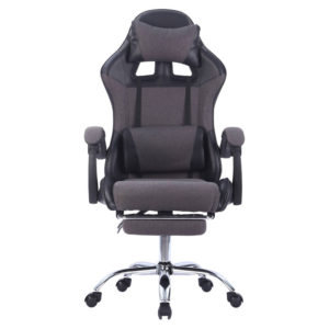 Καρέκλα γραφείου Winner gaming pakoworld PVC-ύφασμα μαύρο 1τεμ