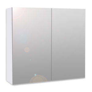 Καθρέπτης μπάνιου με ντουλάπι Nisa Megapap από μελαμίνη χρώμα λευκό 60x15x60εκ. 1τεμ