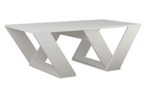 Τραπέζι σαλονιού PIPRA pakoworld σε χρώμα λευκό 110x60x40 1τεμ