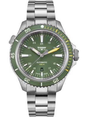 Traser H3 110325 P67 Diver Automatic Green Special Set Mens Watch 46mm 50ATM
