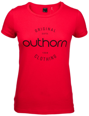 Outhorn W HOL21-TSD606A 62S RED Γυναικείο T-shirt Κόκκινο με Στάμπα