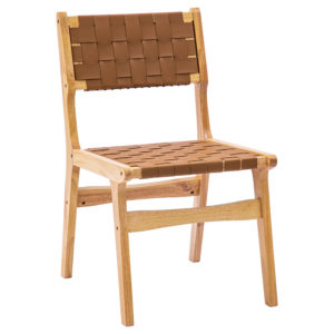 Καρέκλα Ridley pakoworld ξύλο-pu φυσικό 1τεμ