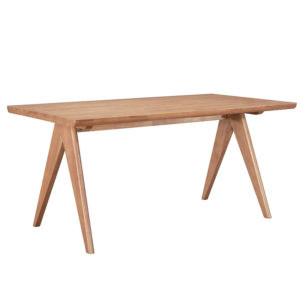 Τραπέζι Winslow pakoworld ξύλο rubberwood ανοικτό καρυδί 160x85x75εκ 1τεμ
