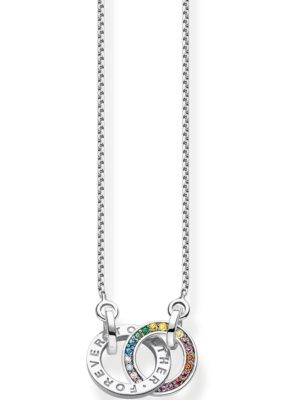 Thomas Sabo KE1488-318-7 Together Rainbow Ladies Necklace, adjustable