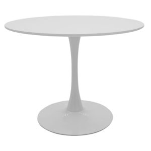 Τραπέζι Balou pakoworld MDF λευκό Φ100x75εκ 1τεμ