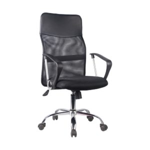 Καρέκλα Γραφείου ArteLibre AΓNΩ Μαύρο PVC 58x60x105-115cm 1τεμ