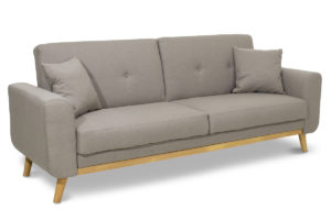 Καναπές-κρεβάτι Carmelo pakoworld με μπεζ-γκρι ύφασμα 214x80x86εκ 1τεμ