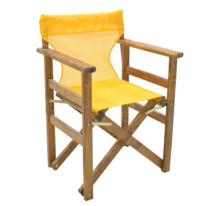 Καρέκλα-πολυθρόνα σκηνοθέτη Retto pakoworld μασίφ ξύλο οξιάς καρυδί-πανί κροκί 1τεμ
