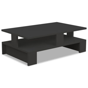 Τραπέζι σαλονιού Mansu pakoworld χρώμα ανθρακί 80x50x27,5εκ 1τεμ