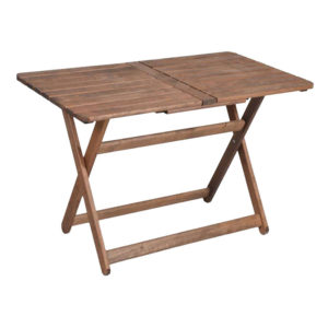 Τραπέζι Retto pakoworld μασίφ ξύλο οξιάς καρυδί εμποτισμού 140x80x76εκ 1τεμ